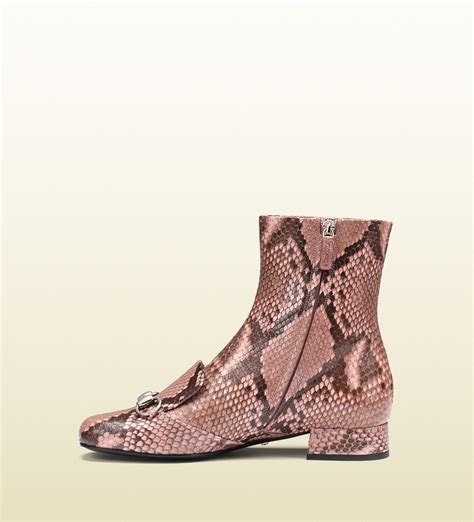 gucci python horsebit ankle boots|Gucci Python Boots .